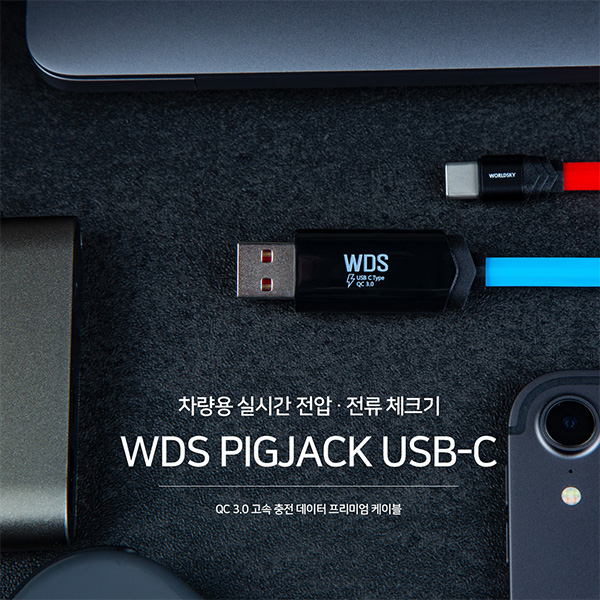PIGJACK USB C타입 충전케이블 전압 전류 체크