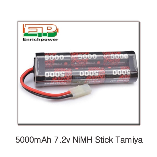 최대용량 5000mAh 7.2v NiMH Stick Tamiya