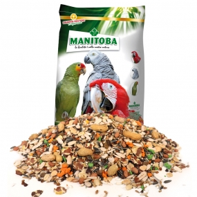 [26055] 마니토바 혼합 과일 중형 앵무새 먹이 15kg 코뉴어 퀘이커 썬코뉴어 카이큐 한스 목도리