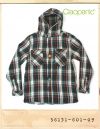 CIAOPANIC COLOR KNIT BUTTON HOOD CHECK SHIRTS/챠오패닉 컬러니트 버튼 후드체크 셔츠